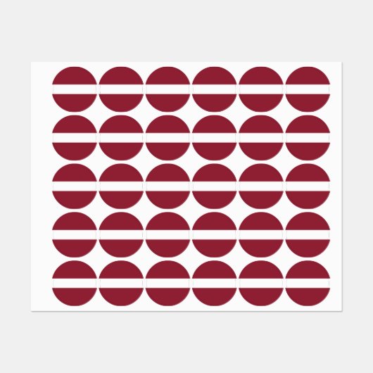 Latvia Flag Emblem Labels (Vel)