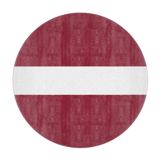 Latvia Flag Emblem Snijplank (Voorkant)