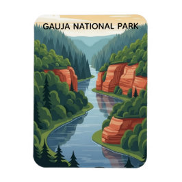 Latvia Gauja National Park Travel Magneet
