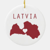 Latvia Keramisch Ornament (Achterkant)