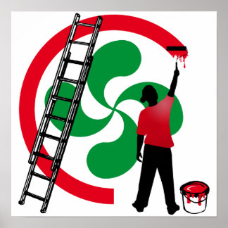 Lauburu - croix basque poster