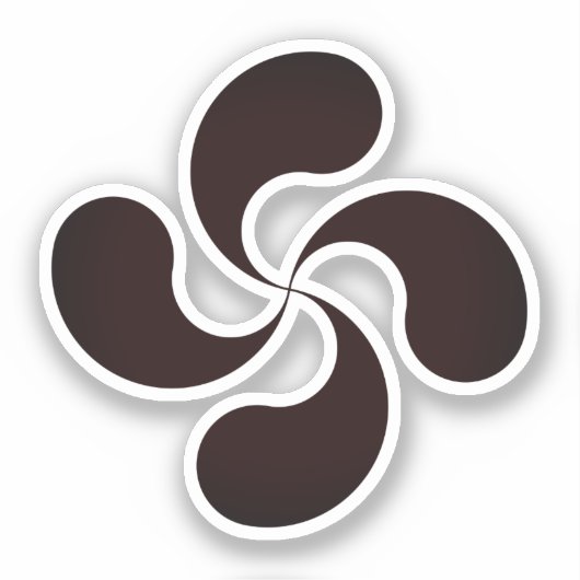 Lauburu-symbool Sticker (Voorkant)