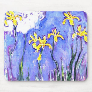 laude Monet Yellow Irises Muismat
