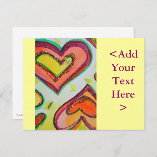 Lauder Carte Postale Deux Coeurs (Devant / Derrière)