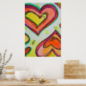 Lauder Hearts Art Poster Imprimer (Cuisine)
