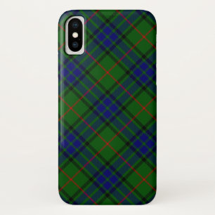 Lauder tartan blauw groen geruit iPhone x hoesje