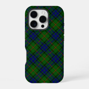 Lauder tartan blauw groen geruit iPhone 16 pro hoesje