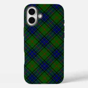 Lauder tartan blauw groene vleid iPhone 16 plus hoesje