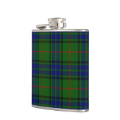 Lauder tartan blauw groene vleid heupfles (Links)