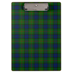 Lauder tartan blauw groene vleid klembord