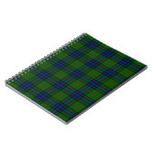 Lauder tartan blauw groene vleid notitieboek (Linkerzijde)