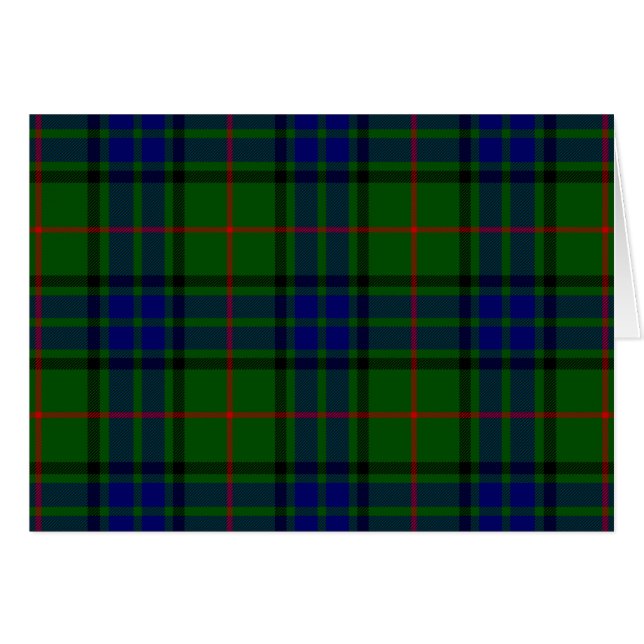 Lauder tartan bleu vert plaid (Devant Horizontal)