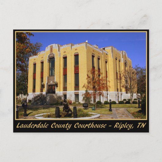 Lauderdale County Courthouse - Ripley, TN Briefkaart (Voorkant)