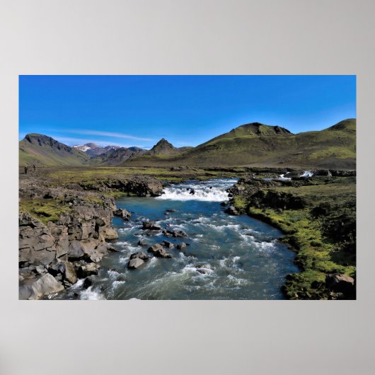 Laugavegur Stream Crossing Poster (Voorkant)
