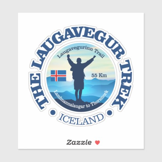 Laugavegur Trek Sticker (Vel)