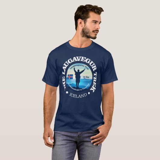 Laugavegur Trek T-shirt (Voorkant volledig)