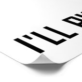 Laugh bij Yourself Funny Poster (Hoek)