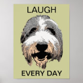 Laugh Elke dag Pop Art Poster (Voorkant)
