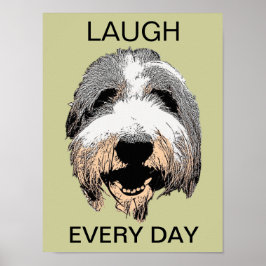 Laugh Elke dag Pop Art Poster