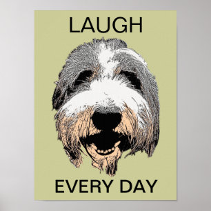 Laugh Elke dag Pop Art Poster