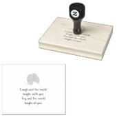 Laugh en Cry Rubberstempel (Gestempeld)