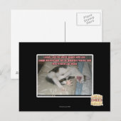 Laugh en de wereld lachen met je uit briefkaart (Voorkant / Achterkant)
