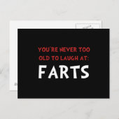 Laugh Farts Briefkaart (Voorkant / Achterkant)