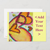 Laugh Hearts Connect Briefkaart (Voorkant / Achterkant)