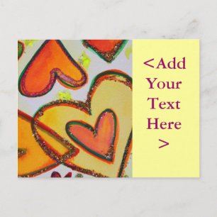 Laugh Hearts Crossing Briefkaart