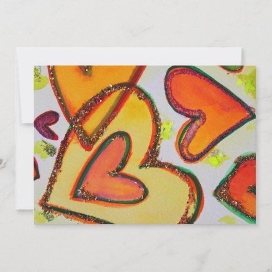 Laugh Hearts Crossing Douane Uitnodiging of Uitnod (Voorkant)