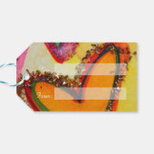 Laugh Hearts Custom Kaart Gift Labels Cadeaulabel (Achterkant Horizontaal)