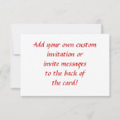 Laugh Hearts Flying Small Invitation ou Invitation (Dos)