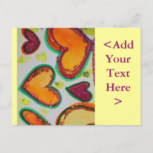 Laugh Hearts Pink Bliss Briefkaart