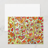 Laugh Invite Kaart (Voorkant / Achterkant)