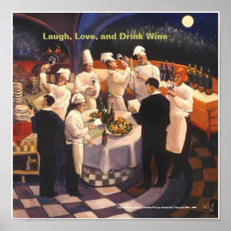 Laugh, Love en Drink Wine, van de ... Poster