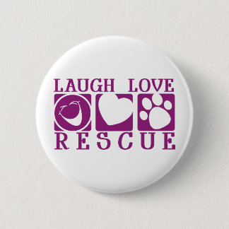 Laugh Love Rescue Ronde Button 5,7 Cm