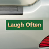 Laugh Often Bumpersticker (Op auto)