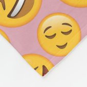 Laugh Out Loud (lol) Emoji Pattern Fleece Deken (Hoek)