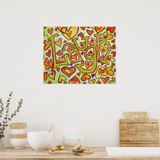 Laugh Poster Print (Parties scintillant) (Cuisine)