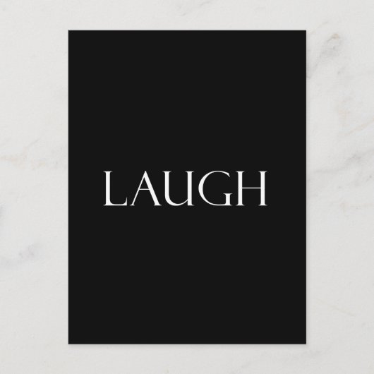 Laugh Quotes Inspirerend Laughter Quote Briefkaart (Voorkant)