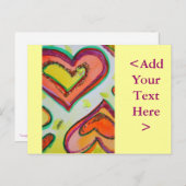 Laugh Two Hearts Briefkaart (Voorkant / Achterkant)