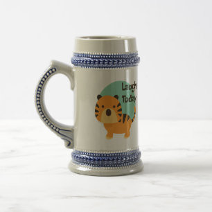 Laugh vandaag Kawaii schattige baby tijger sinaasa Bierpul