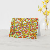 Laugh Wenskaart Kaart (Gele Bloem)