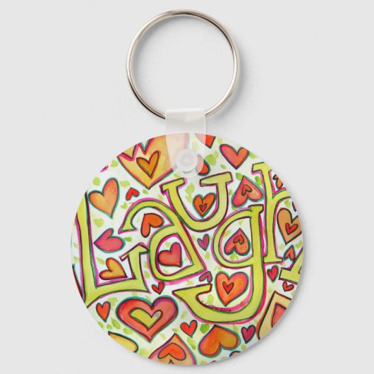 Laugh Word Sleutelhanger (Voorkant)