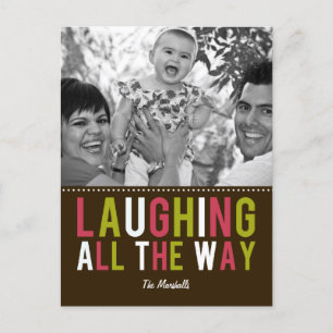 Laughing All Way Carte postale Carte photo de vaca