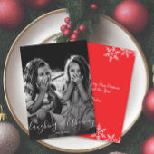 Laughing All Way Overlay Carte photo de Noël