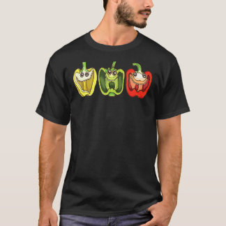 Laughing Bell Peppers Gardener Humor Gardening T-shirt