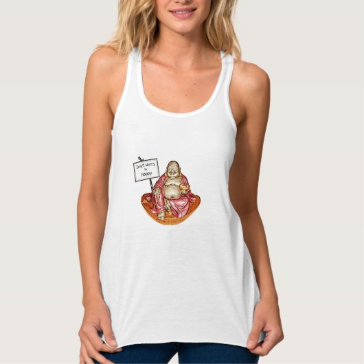 Laughing Buddha Tanktop (Voorkant)