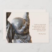 Laughing Buddha Uitnodiging (Voorkant / Achterkant)