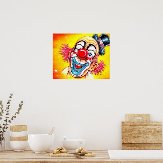 Laughing Clown Poster (Keuken)